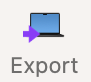 The Export icon of Disk-O-Matic