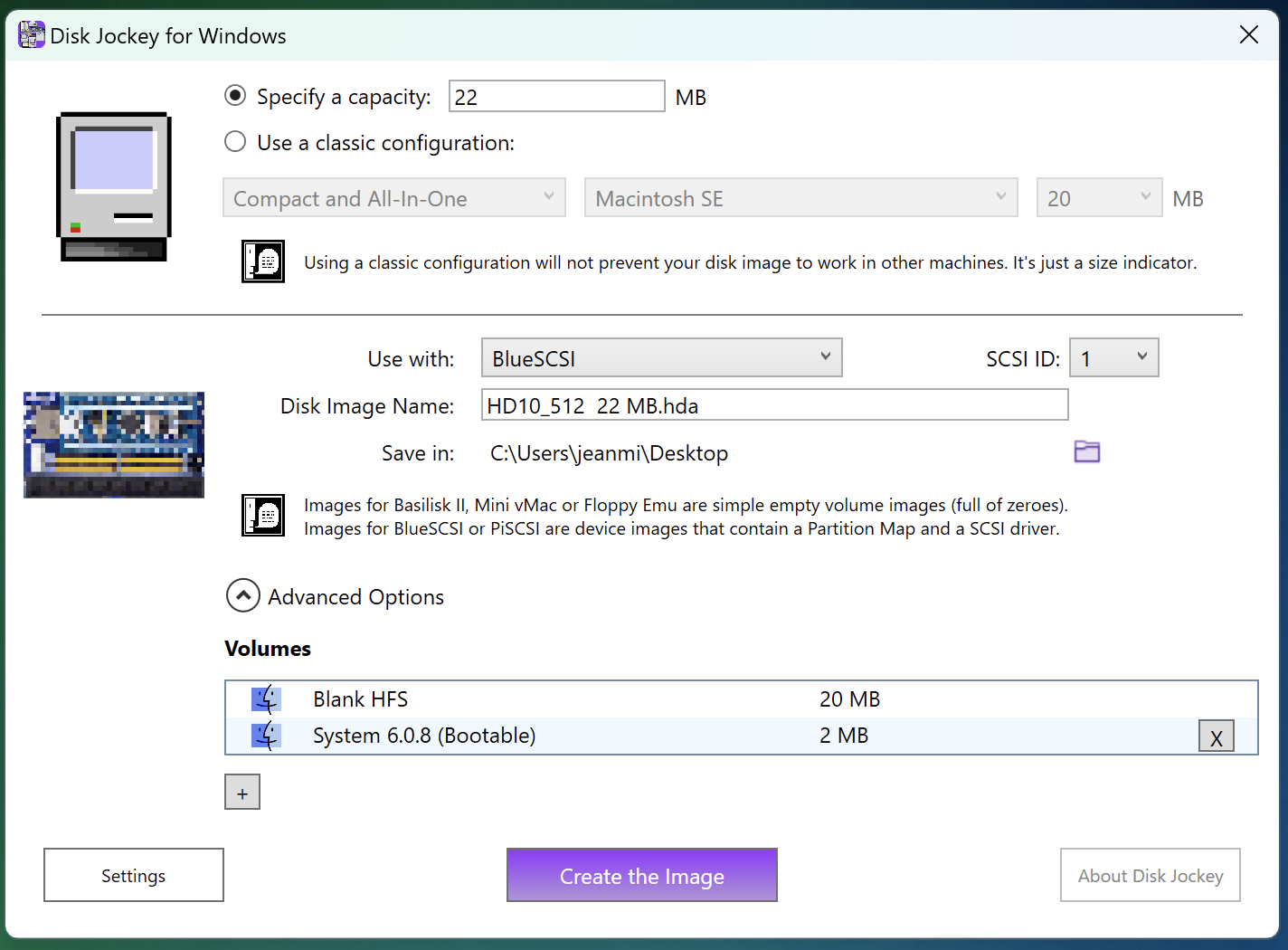 A screenshot of Disk Jockey showing additional partitions created