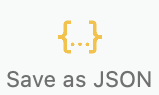 The Save as JSON icon of Disk-O-Matic